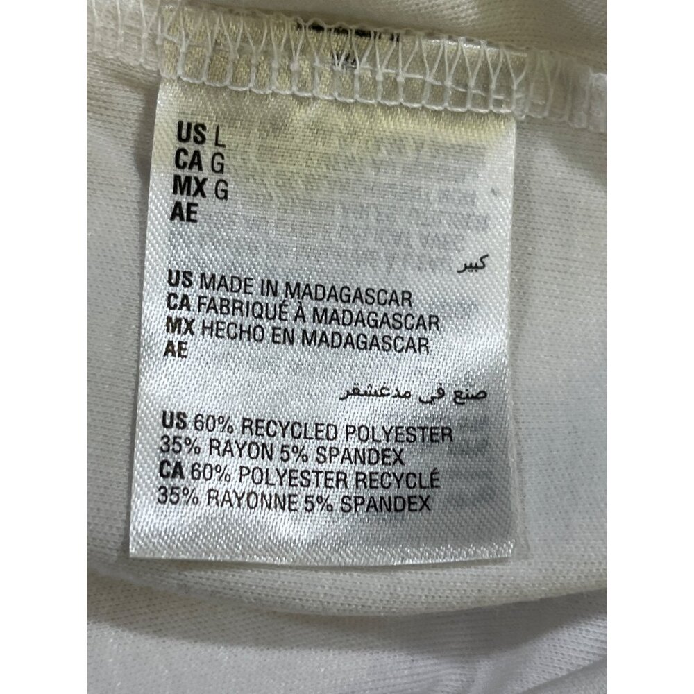 Alfani Mens White Stretch Polo Shirt Size L SKU 6661 - Picture 5 of 6